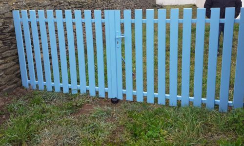 Portail en résine Ile d'Yeu (85) - Bleu clair